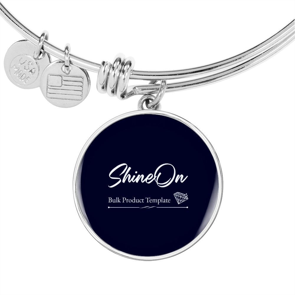 Bangle Bracelet Circle pendant