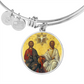 Holy Trinity circle bangle bracelet