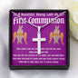 Confirmation Gift Girl Dark Red Cherubim