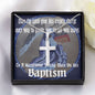 ShineOn Cross Baptism Boy Angel Book ShineOn Cross necklace with snake chain with Custom Card