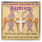 ShineOn Cross Baptism Boy  Light Cherubim ShineOn Cross necklace with snake chain with Custom Card
