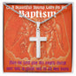 ShineOn Cross Baptism Girl Red Angels ShineOn Cross necklace with snake chain with Custom Card