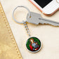 saint-agatha circle pendant necklace_artwork_original_artwork Graphic Circle Keychain NEW