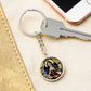 Saint Therese of Avila Circle Keychain