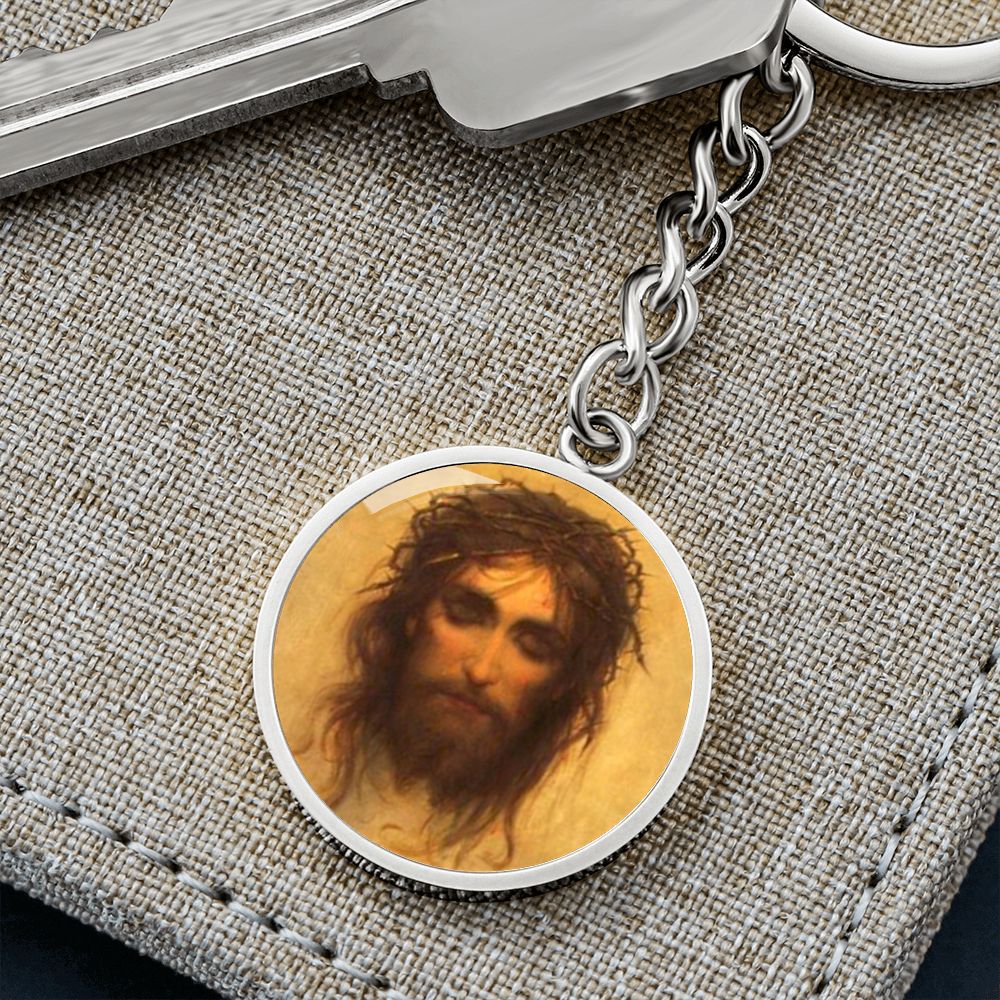 passion-of jesus pendant necklace_artwork_original_artwork Graphic Circle Keychain NEW