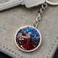 agony-in the garden circle pendant necklace_artwork_original_artwork Graphic Circle Keychain NEW