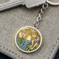 baptism-of jesus mozaic circle pendant necklace_artwork_original_artwork Graphic Circle Keychain NEW