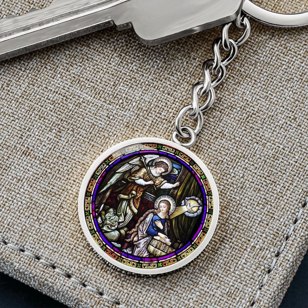 Annunciation  Circle for Shine On Graphic Circle Keychain NEW