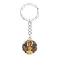 Theotokos Oranta Circle New circle ShineOn Circle Pendant Keychain