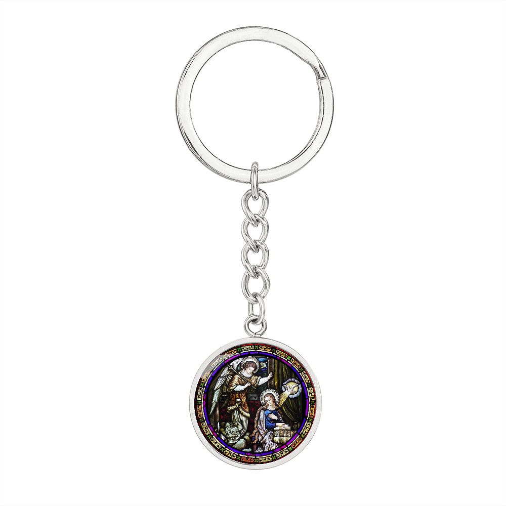 Annunciation  Circle for Shine On Graphic Circle Keychain NEW
