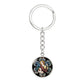 Guardian Angel Stained Glass Circle NEW Circle Pendant Keychain
