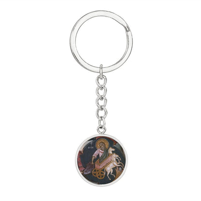 prophet-ilijah circle pendant necklace_artwork_original_artwork Graphic Circle Keychain NEW