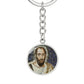 st-paul the apostle mosaic circle pendant necklace_artwork_original_artwork Graphic Circle Keychain NEW