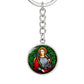 saint-agatha circle pendant necklace_artwork_original_artwork Graphic Circle Keychain NEW