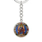 jesus-king of glory circle pendant necklace_artwork_original_artwork Graphic Circle Keychain NEW