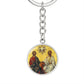 Holy Trinity New Testament Circle Keychain