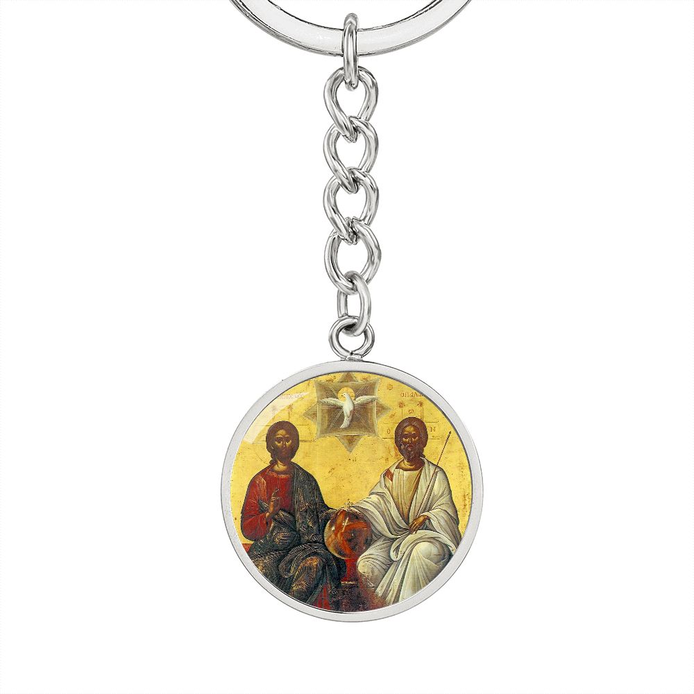 Holy Trinity New Testament Circle Keychain