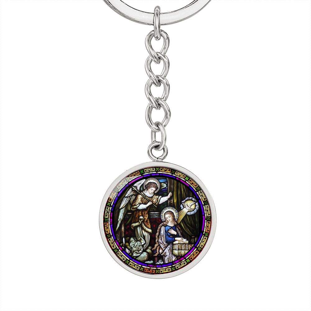 Annunciation  Circle for Shine On Graphic Circle Keychain NEW