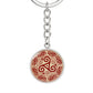 triskelion-necklace, celtic necklace, ttiskelion pendant, triskele pendant necklace_artwork_original_artwork Graphic Circle Keychain NEW