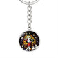 jesus-emmanuel icon circle pendant necklace_artwork_original_artwork Graphic Circle Keychain NEW