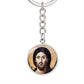 Jesus Christ Pantocrator Sinai Circle Keychain