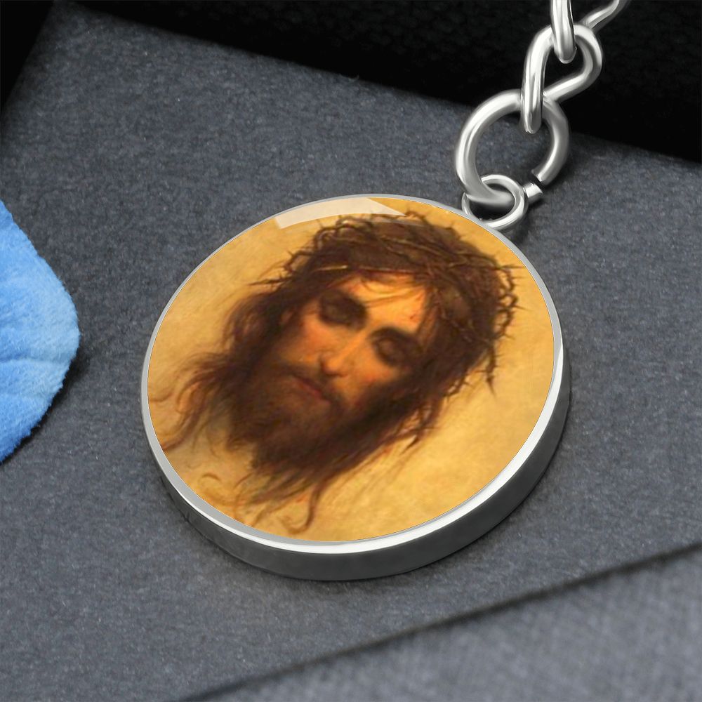 passion-of jesus pendant necklace_artwork_original_artwork Graphic Circle Keychain NEW