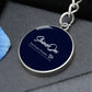 Graphic Circle Keychain NEW