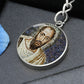 st-paul the apostle mosaic circle pendant necklace_artwork_original_artwork Graphic Circle Keychain NEW