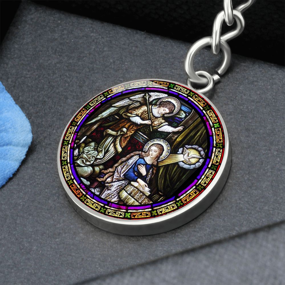 Annunciation  Circle for Shine On Graphic Circle Keychain NEW