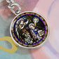 Annunciation to Blessed Virgin Mary circle pendant keychain