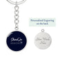 Circle Pendant Keychain