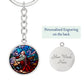 agony-in the garden circle pendant necklace_artwork_original_artwork Graphic Circle Keychain NEW