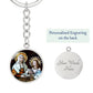 st-anna and virgin mary circle pendant necklace_artwork_original_artwork Graphic Circle Keychain NEW