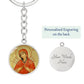 our-lady of sorrows icon pendant necklace_artwork_original_artwork Graphic Circle Keychain NEW