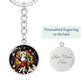 jesus-emmanuel icon circle pendant necklace_artwork_original_artwork Graphic Circle Keychain NEW