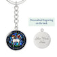 lamb-of god necklace, lamb of god agnus dei pendant necklace, our lamb has conquered let us follow him, lamb of god pendant_artwork_original_artwork Graphic Circle Keychain NEW