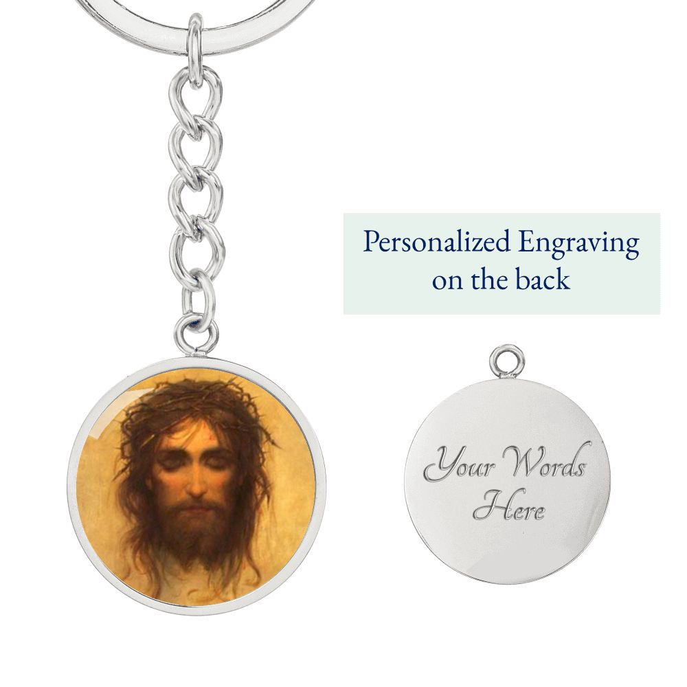 passion-of jesus pendant necklace_artwork_original_artwork Graphic Circle Keychain NEW