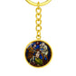 saint-anastasia circle pendant necklace_artwork_original_artwork Graphic Circle Keychain NEW