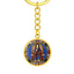 jesus-king of glory circle pendant necklace_artwork_original_artwork Graphic Circle Keychain NEW