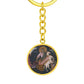 prophet-ilijah circle pendant necklace_artwork_original_artwork Graphic Circle Keychain NEW