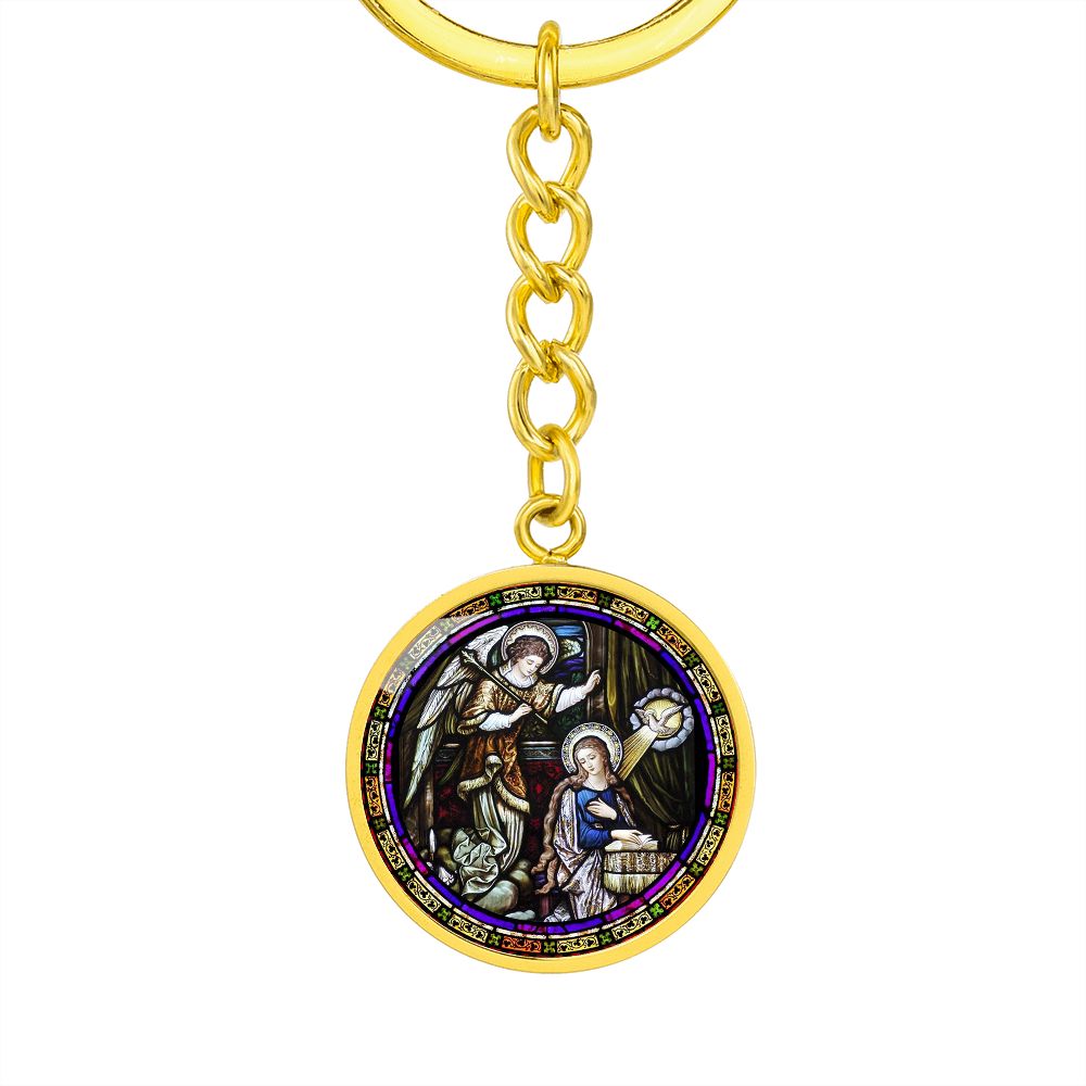 Annunciation  Circle for Shine On Graphic Circle Keychain NEW