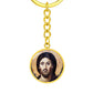 Jesus Christ Pantocrator Sinai Circle Keychain