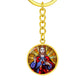 the-sacred heart of jesus christ pendant necklace_artwork_original_artwork Graphic Circle Keychain NEW