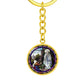 the-vision of our lady of lourdes circle pendant necklace_artwork_original_artwork Graphic Circle Keychain NEW