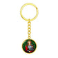 saint-agatha circle pendant necklace_artwork_original_artwork Graphic Circle Keychain NEW
