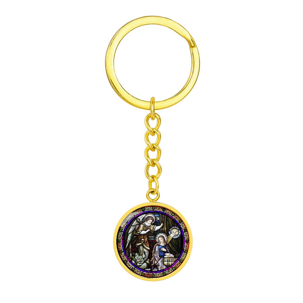 Annunciation  Circle for Shine On Graphic Circle Keychain NEW