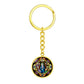 confirmation-stained glass bez logo circle pendant necklace_artwork_original_artwork Graphic Circle Keychain NEW