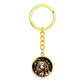 jesus-emmanuel icon circle pendant necklace_artwork_original_artwork Graphic Circle Keychain NEW