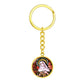 saint-rita circle pendant necklace_artwork_original_artwork Graphic Circle Keychain NEW