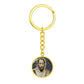 st-paul the apostle mosaic circle pendant necklace_artwork_original_artwork Graphic Circle Keychain NEW